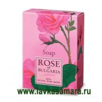 Мыло с лепестками розы натуральное Роза Болгарии, 100 гр.